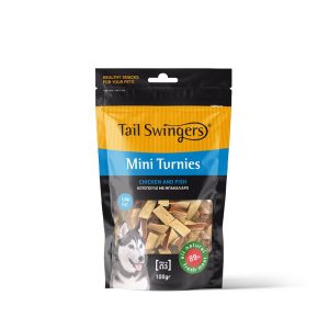 Лакомство за куче TAIL SWINGERS мини Turnies пилешко с риба