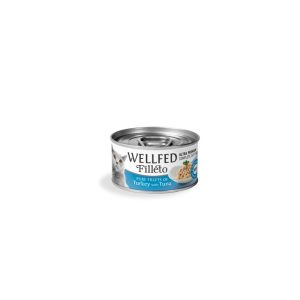 Консерва за котка WELLFED Filleto пуешко и риба тон