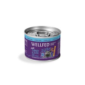 Консерва за котка WELLFED против космени топки кастрирани – пуешко и патешко (12 месеца – 7 години)