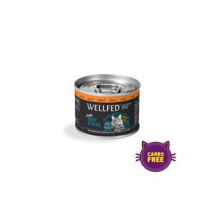 Консерва за котка WELLFED възрастни – телешко и патешко (12months – 7 години)