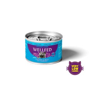 Консерва за котка WELLFED Urinary пилешко и телешко с Cranberries