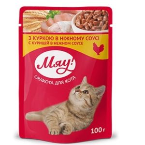 MY LOVE комплект пауч пилешко в нежен сос 4X0.100 – ПАУЧ ЗА КОТКИ