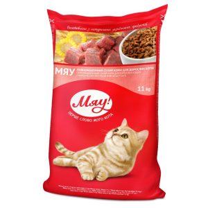 MIAU КОТКИ възрастни с пилешко – СУХА ХРАНА ЗА КОТКИ