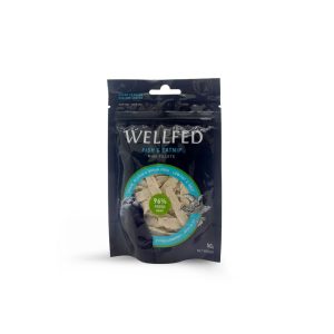 Лакомство за котка Wellfed мини Fillets риба и коча билка