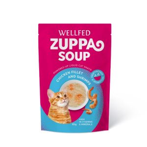 WELLFED ZUPPA SOUP пилешко AND SHRIMP 85 г – СУПА ЗА КОТКИ