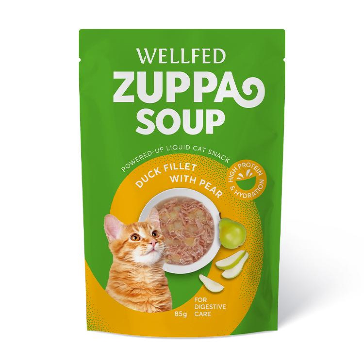 PET INT 21104 WELLFED ZUPPA SOUP патешко AND PEAR 85 г – СУПА ЗА КОТКИ