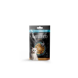 WELLFED КОТКИ FREEZE DRIED PURE пилешко 24 г – ЛАКОМСТВО ЗА КОТЕ