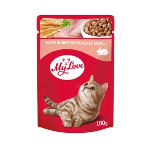 MY LOVE комплект пауч заек в нежен сос 4X0.100 – ПАУЧ ЗА КОТКИ