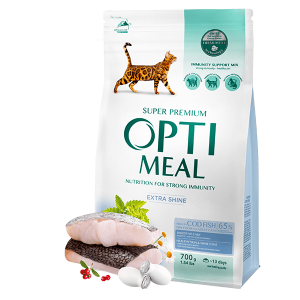 OPTIMEAL пауч възрастни котка с TROUT IN CREAM SAUCE 0.85 кг Супер премиум консервирана храна за котки