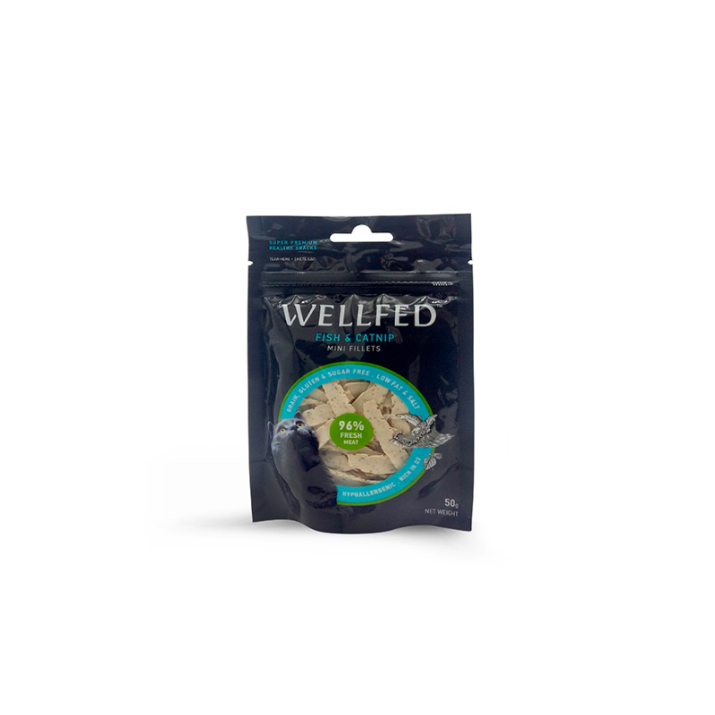 Лакомство за котка Wellfed мини Fillets патешко и коча билка