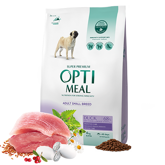 OPTIMEAL DOG възрастни FOR MINIATURE BREEDS с сьомга – ХРАНА ЗА МИНИАТЮРНИ ПОРОДИ КУЧЕТА