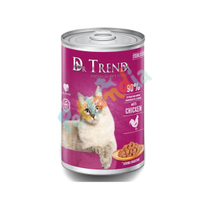 DR. TREND пауч котка котенца с пилешко 0,085 кг – Пълноценна консервирана храна за котенца