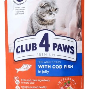 CLUB 4 PAWS КОТКИ стикове сьомга AND COD риба Лакомство за котка