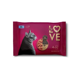 MY LOVE комплект пауч риба в нежен сос 4X0.100 – ПАУЧ ЗА КОТКИ
