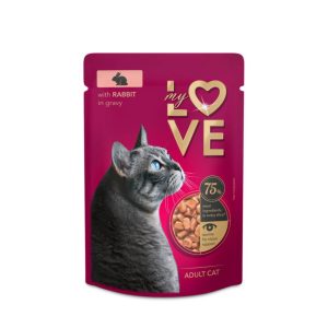 MY LOVE пауч FOR възрастни CATS с заек в нежен сос 0.100 ПАУЧ ЗА КОТКИ