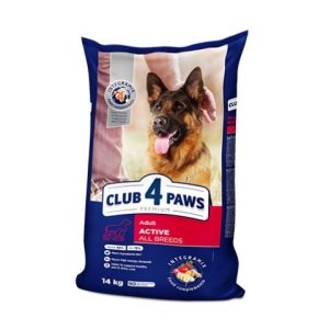CLUB 4 PAWS КУЧЕТА за възрастни от средни породи Премиум, пълноценна суха храна за възрастни кучета от средни породи с пиле