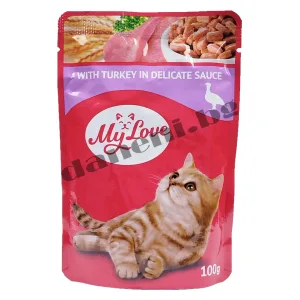 MY LOVE пауч FOR възрастни CATS с риба в нежен сос 0.100 ПАУЧ ЗА КОТКИ