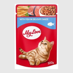 MY LOVE пауч FOR възрастни CATS с риба в нежен сос 0.100 ПАУЧ ЗА КОТКИ