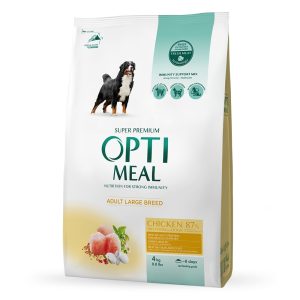 OPTIMEAL храна за възрастни кучета от едри породи с пилешко