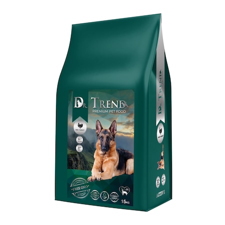 DR. TREND пълноценна суха храна FOR възрастни ACTIVE DOGS с пуешко 15 кг – СУХА ХРАНА ЗА КУЧЕТА