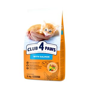 CLUB 4 PAWS КОТКИ котенца с сьомга 5 КГ. – ХРАНА ЗА КОТКИ