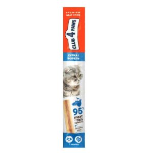 CLUB 4 PAWS КОТКИ стикове пилешко AND TROU Лакомство за котка