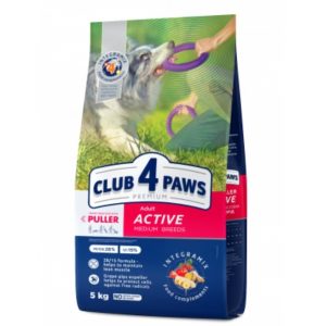 CLUB 4 PAWS КУЧЕТА за възрастни от средни породи ACTIVE 5 кг – ХРАНА ЗА КУЧЕ