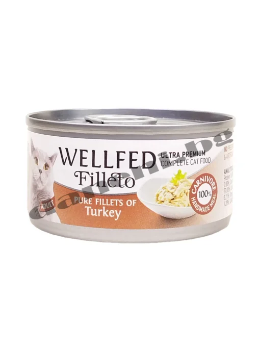 Консерва за котка WELLFED Filleto Pure пуешко