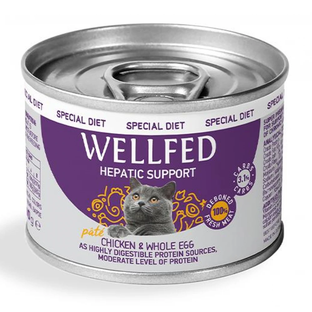 WELLFED HEPATIC DIET 200 г. – КОНСЕРВА ЗА КОТКИ